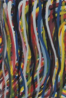 Sol Lewitt - Wavy Vertical Brushstrokes
