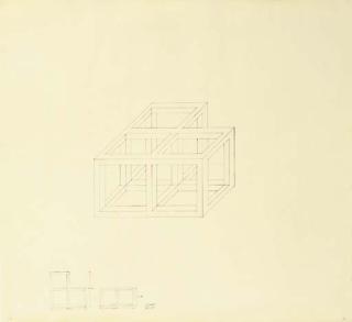 Sol Lewitt - Working Drawing For Three Cubes
