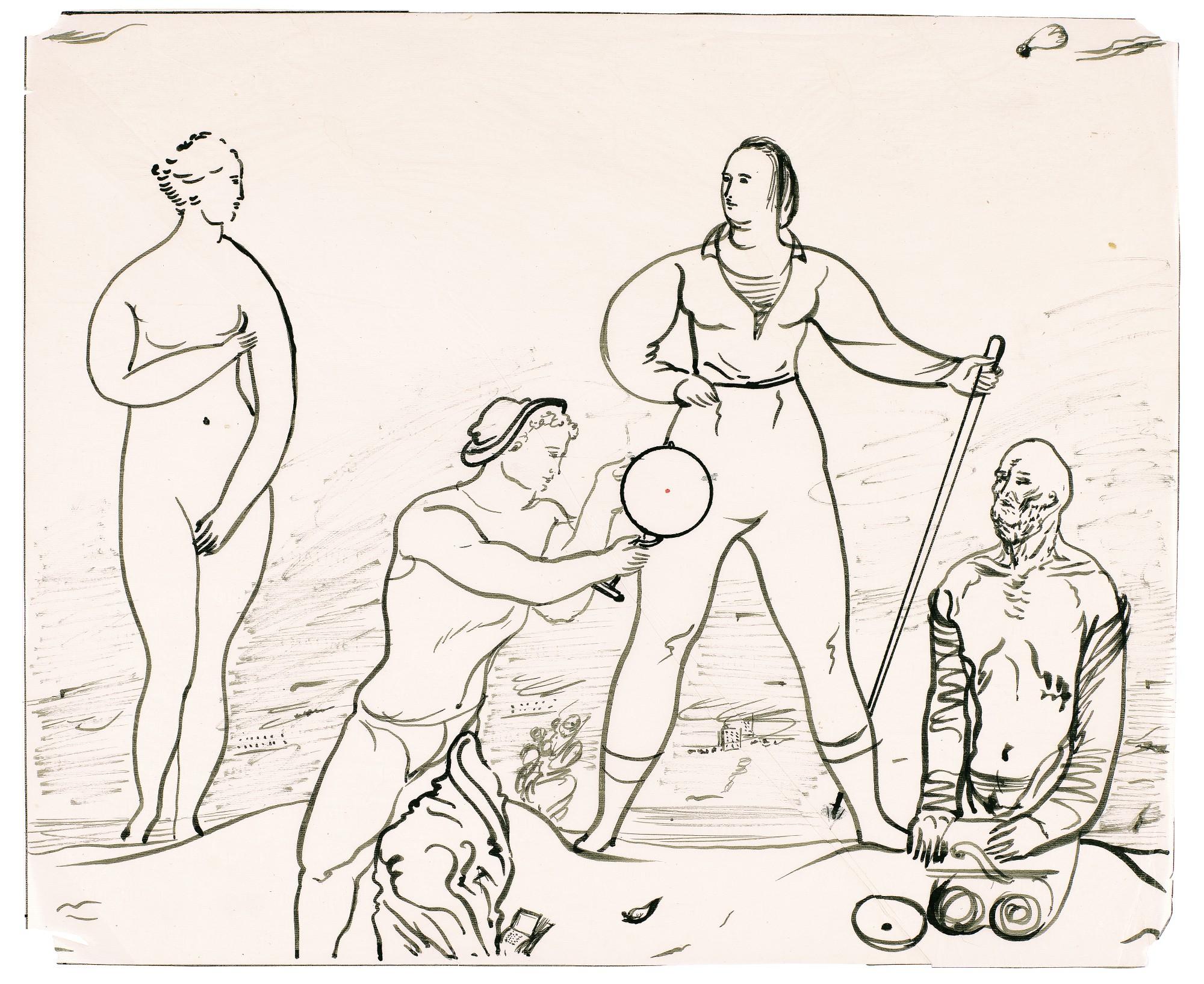 Solomon Borisovich Nikritin - Study For The Old And The New