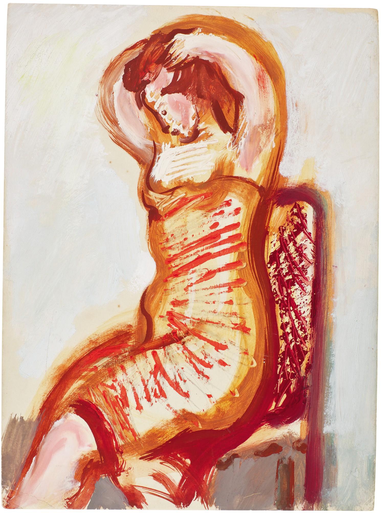 Solomon Borisovich Nikritin - Woman in Stripes