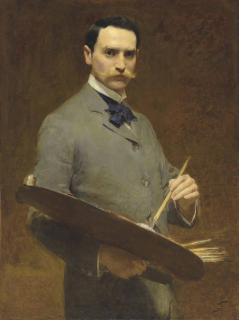 Solomon Joseph Solomon, R.A., P.R.B.A. - Self-portrait, circa 1896
