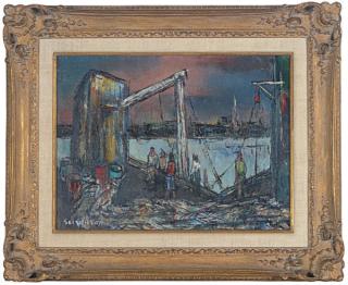 Solomon Wilson - Workers on the dock