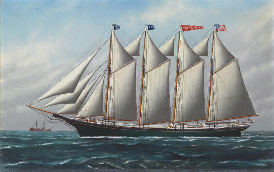 Solon Francis Montecello Badger - Asbury Fountain Passing Sandy Hook Lightship