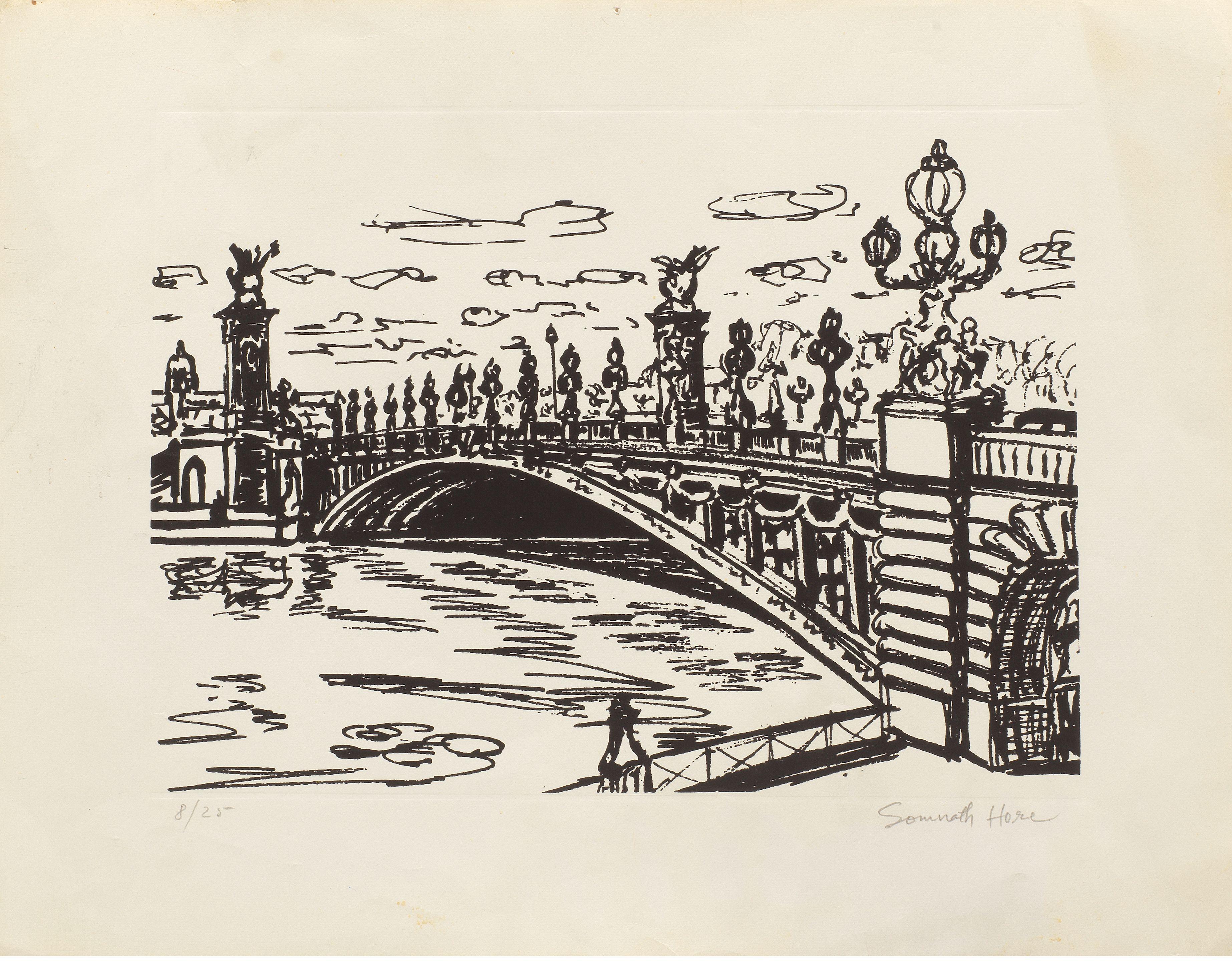 Somnath Hore - Untitled (Pond Alexandre, Paris)