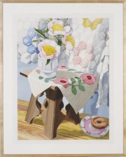 Sondra Freckelton - Peonies and Bagel