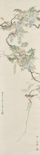 Song Guangbao - Wisteria and Bird