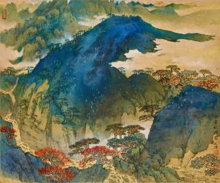 Song Wenzhi - Autumn Scenery with Clouds