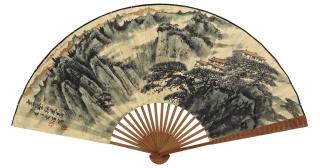 Song Wenzhi - Pines; Bamboo And Calligraphy