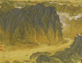 Song Wenzhi - Travelers Along Shu Mountain