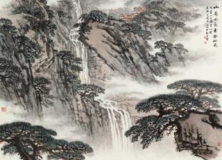 Song Wenzhi - Waterfall in the High Mountain