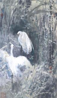 Song Yugui - White Egrets