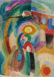 Sonia Delaunay-Terk - Marché au Minho, Portugal.