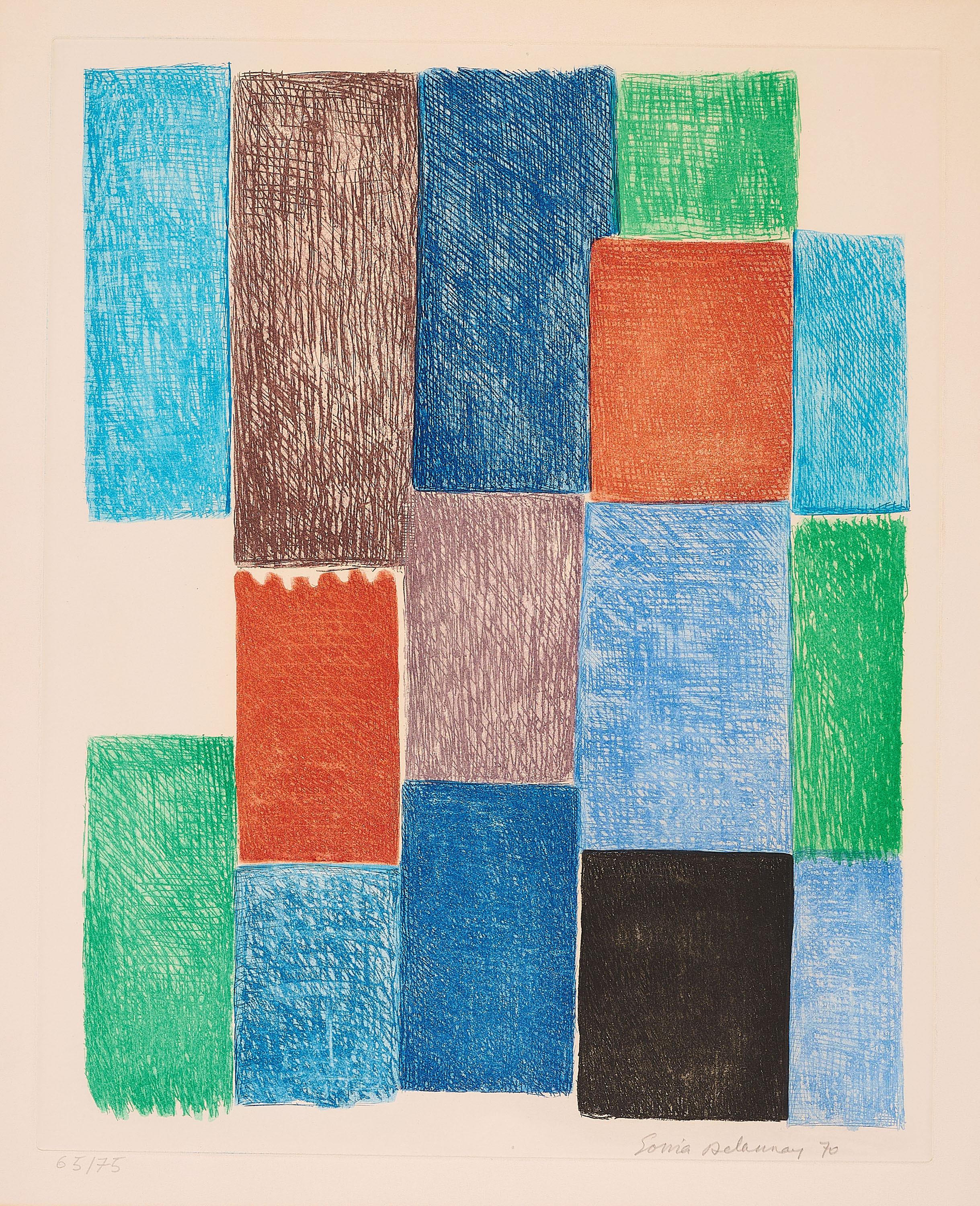 Sonia Delaunay-Terk - Planche 10 (Aus: Avec moi-même).