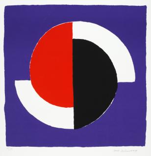 Sonia Delaunay - Composition Fond Bleu