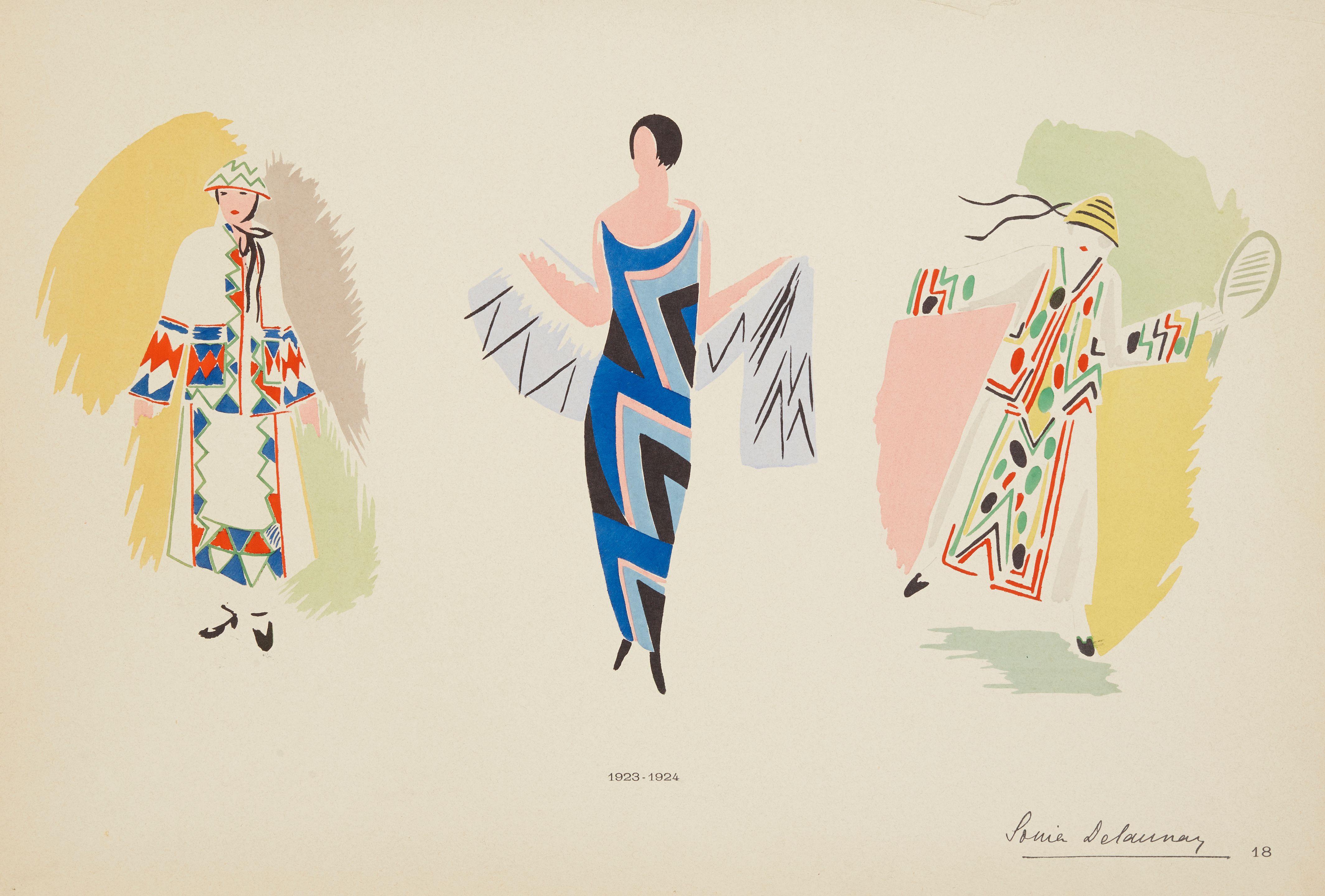 Sonia Delaunay - Five plates from Ses Peintures, ses Objets, ses Tissus simultanés, ses Modes