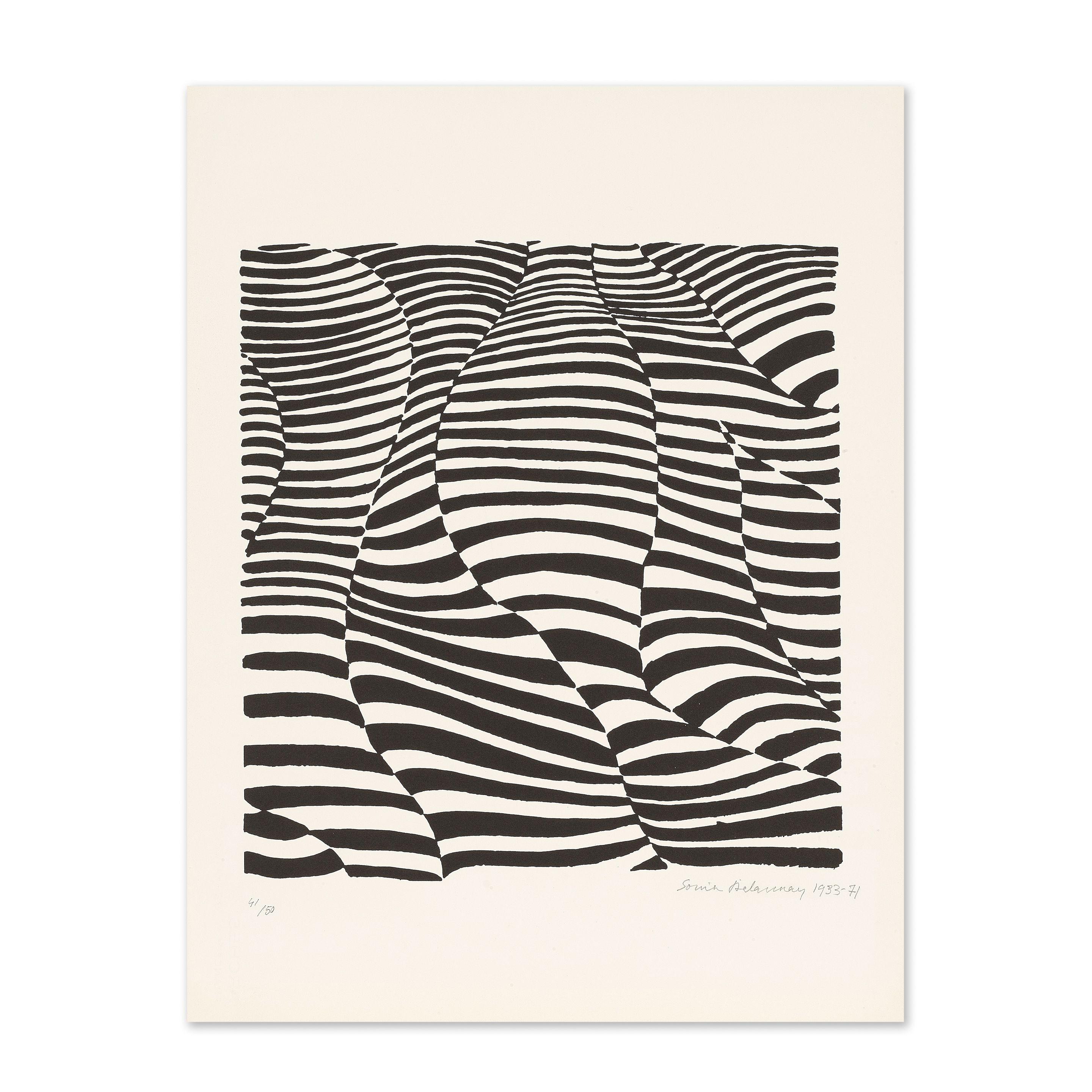 Sonia Delaunay - Noir et blanc I, circa 1970