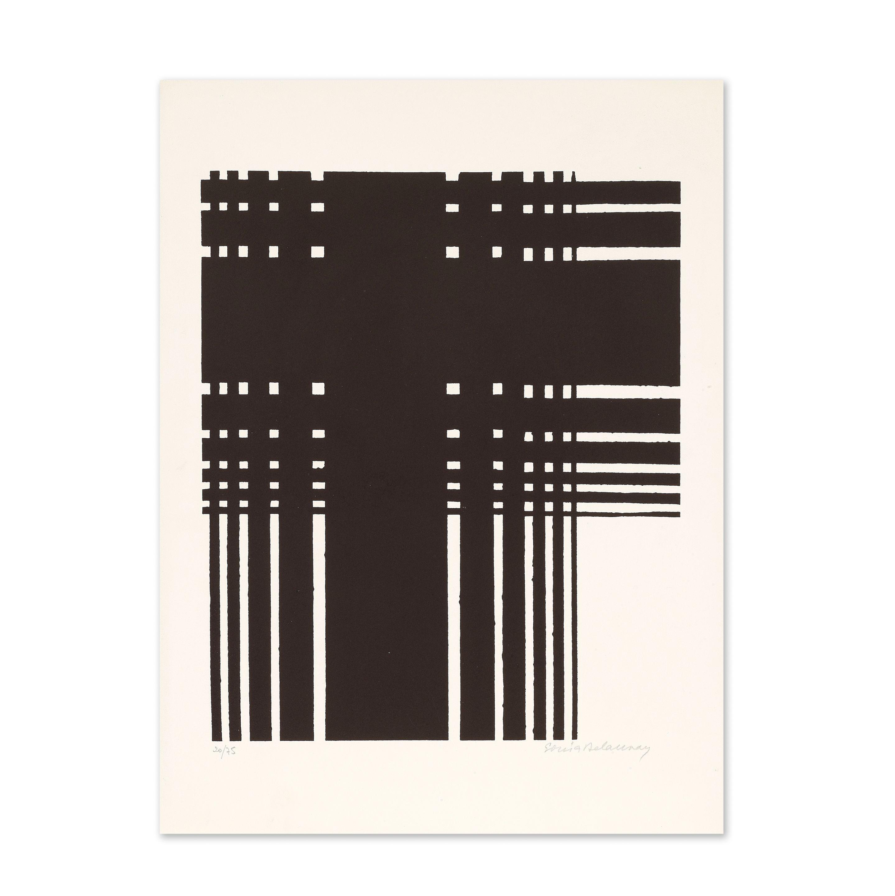 Sonia Delaunay - Noir et blanc II, circa 1970