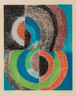Sonia Delaunay - One Plate, from Avec Moi-Même