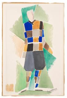 Sonia Delaunay - Projet de costume masculin no. 143