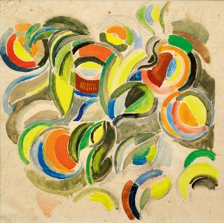 Sonia Delaunay - Projet de decoration pour l\'un des Pavillon de l\'Exposition Internationale de Paris 1937