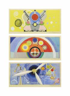 Sonia Delaunay - Projet De Panneau Pour Le Palais De L\'Air (Moteur D\'Avion, Tableau De Bord, Hélice)