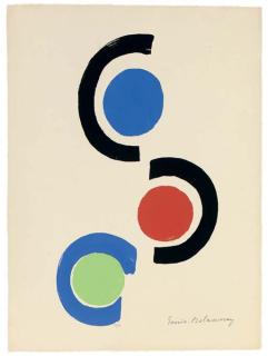 Sonia Delaunay - Three plates, from Rythmes-Couleurs