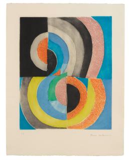 Sonia Delaunay - Untitled (Composition with Semi-Circles)