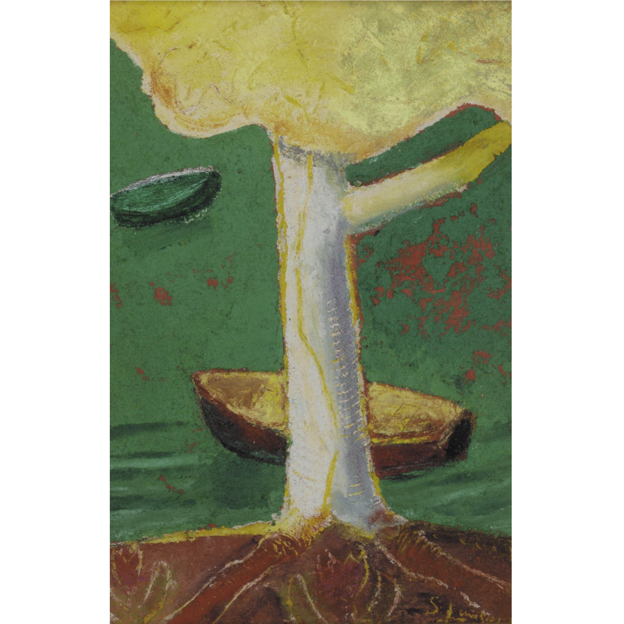 Sonia Lawson R.A. - Pale Tree And Small Boats