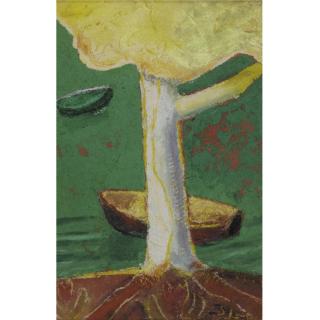 Sonia Lawson R.A. - Pale Tree And Small Boats