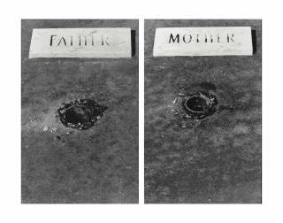 Sophie Calle - Father, Mother (The Graves #33), 1990