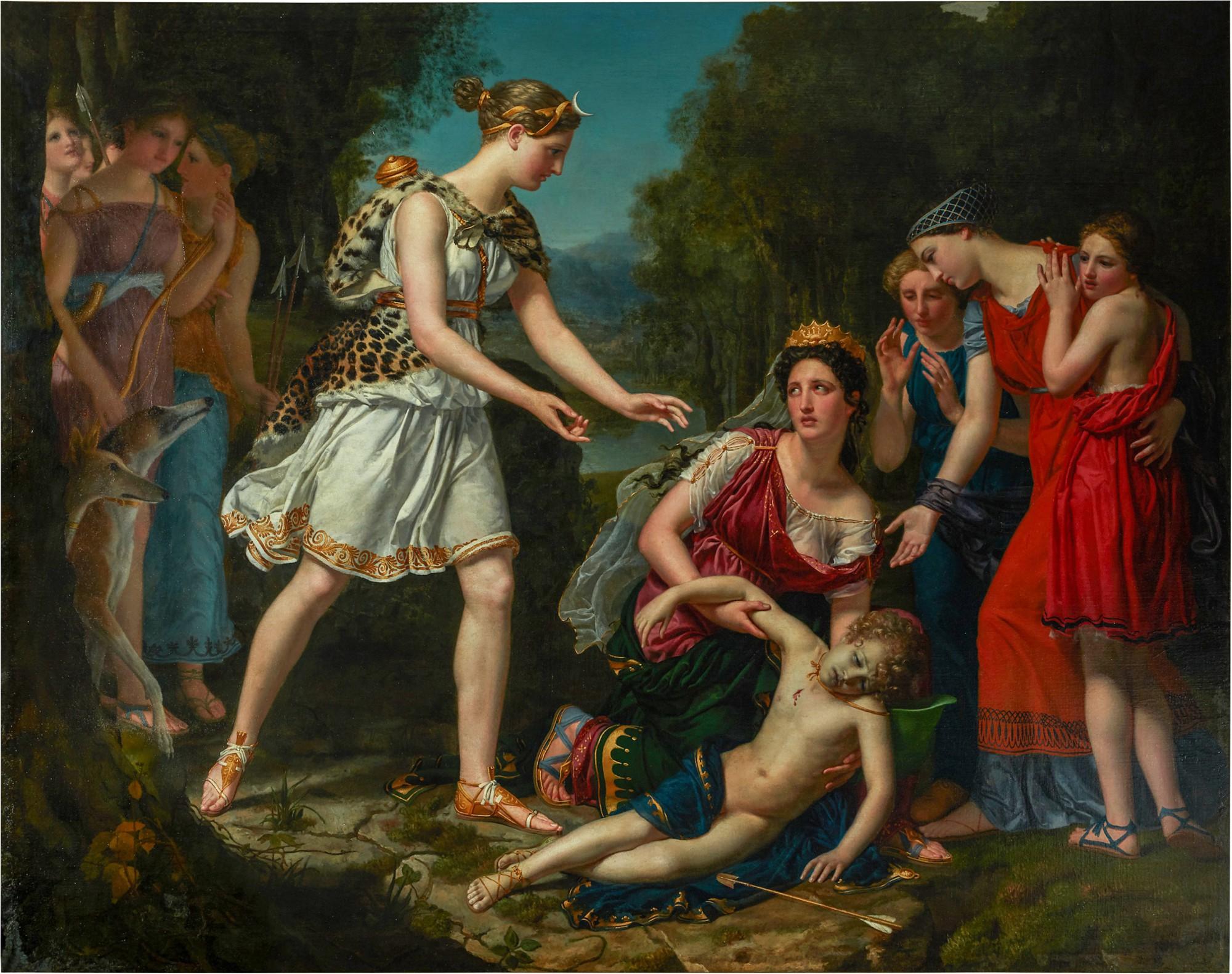 Sophie Frémiet Rude - The death of Cenchirias, son of Neptune and the nymph Peirene