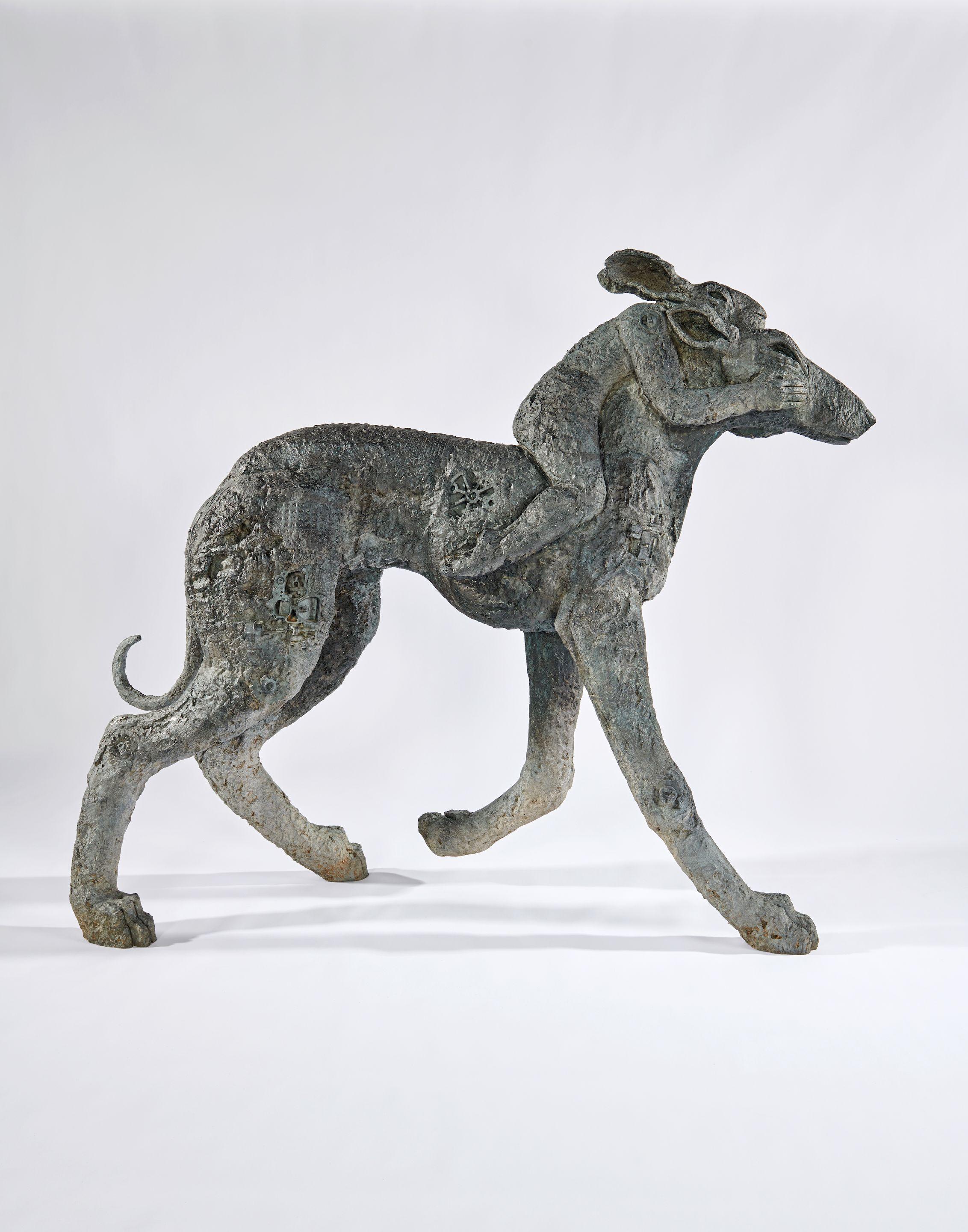 Sophie Ryder - Lady-Hare on Dog