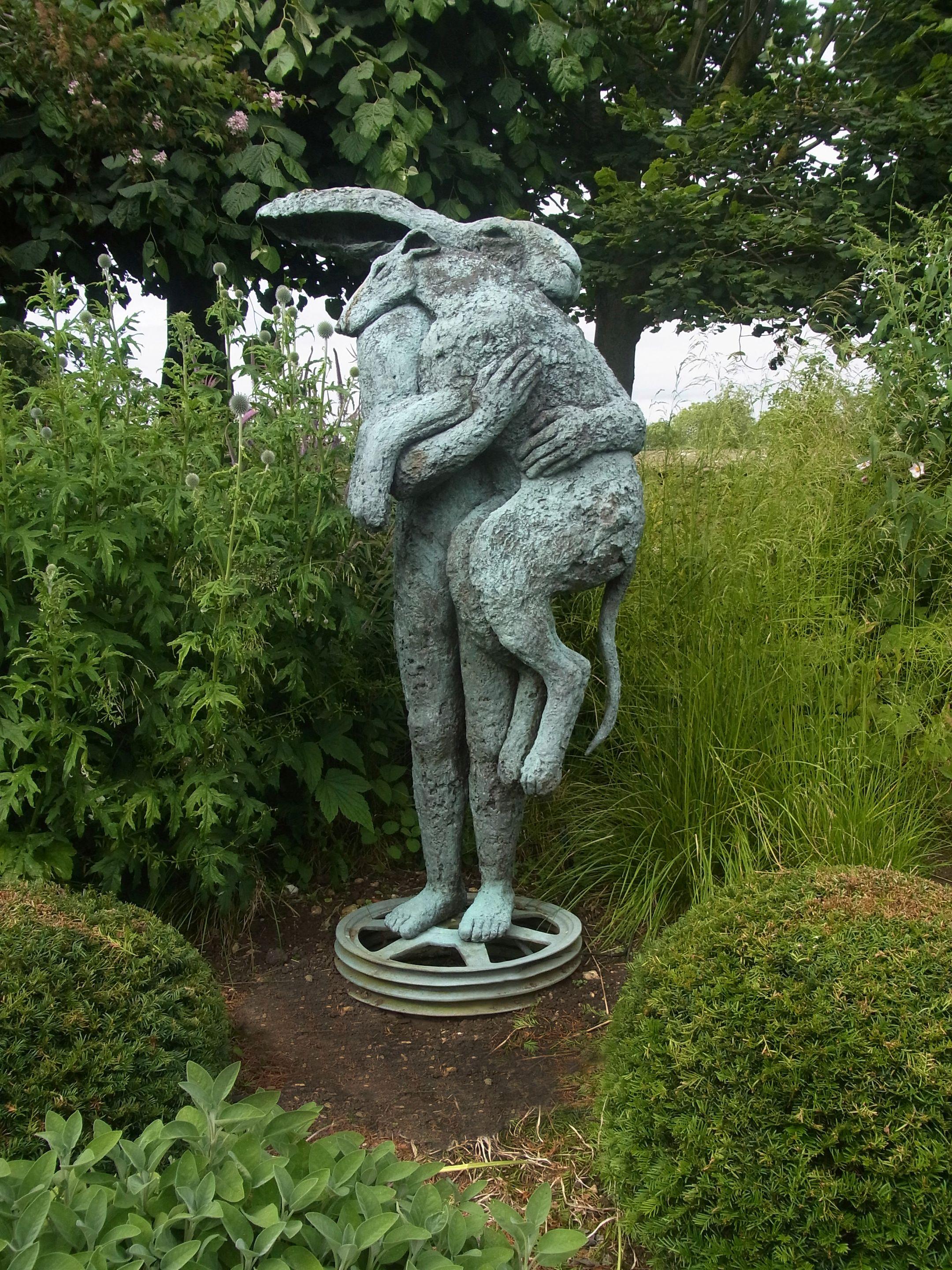 Sophie Ryder - Lady-Hare with Dog 216 cm. (85 in.) high