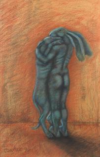 Sophie Ryder - Lady-Hare with Dog