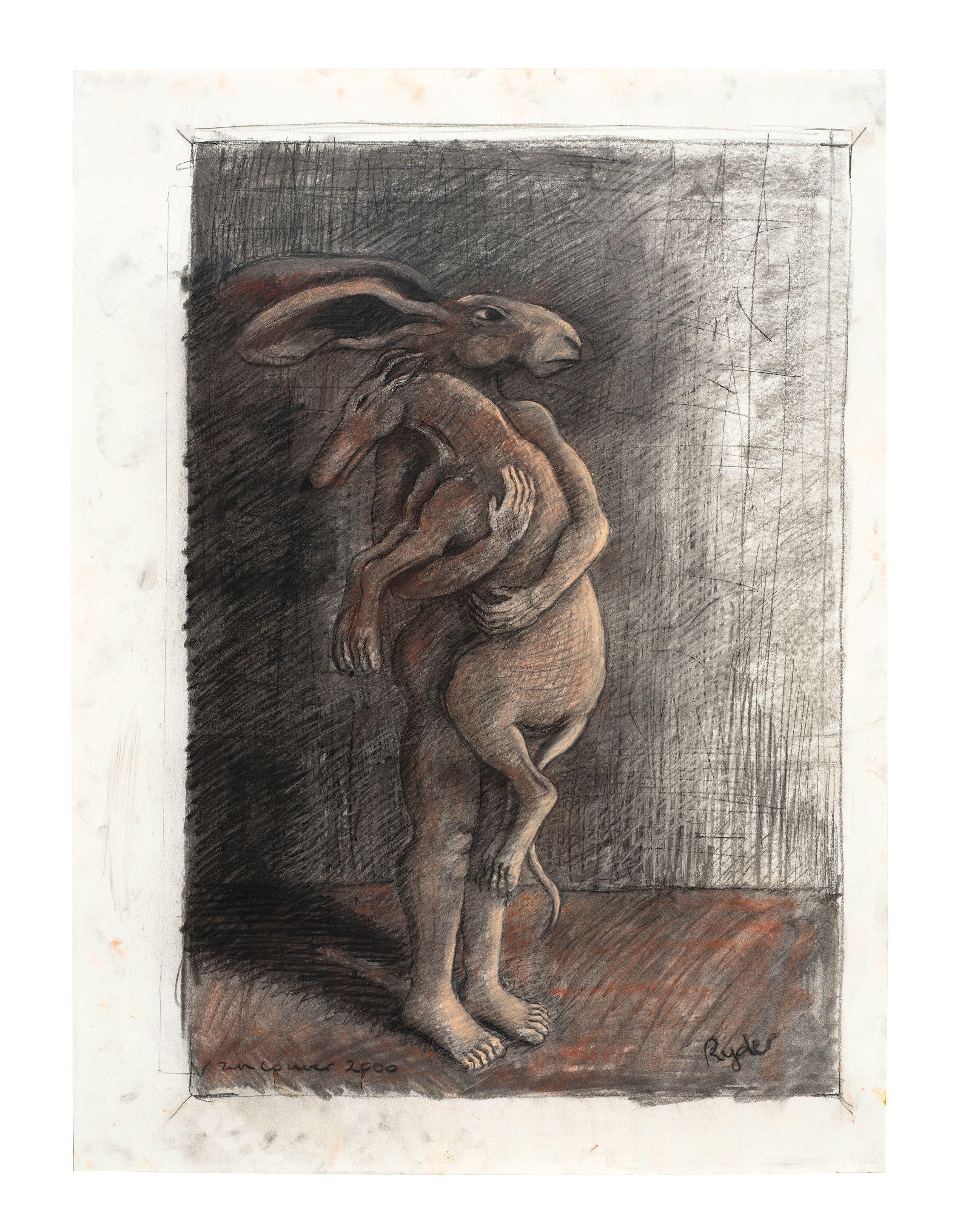 Sophie Ryder - Ladyhare With Dog