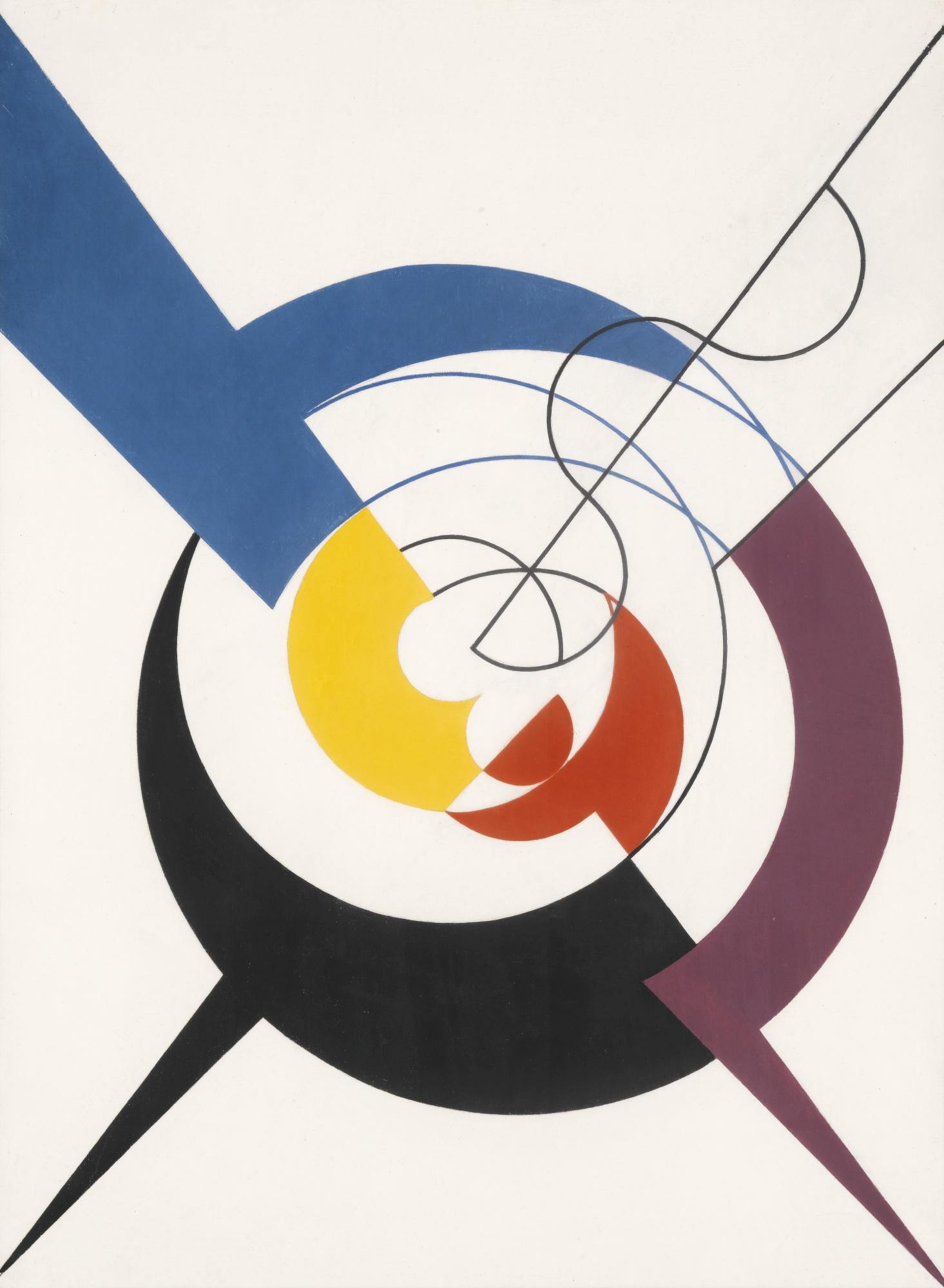 Sophie Taeuber-Arp - Construction Dynamique, Pénétration De Spirales Et Diagonales