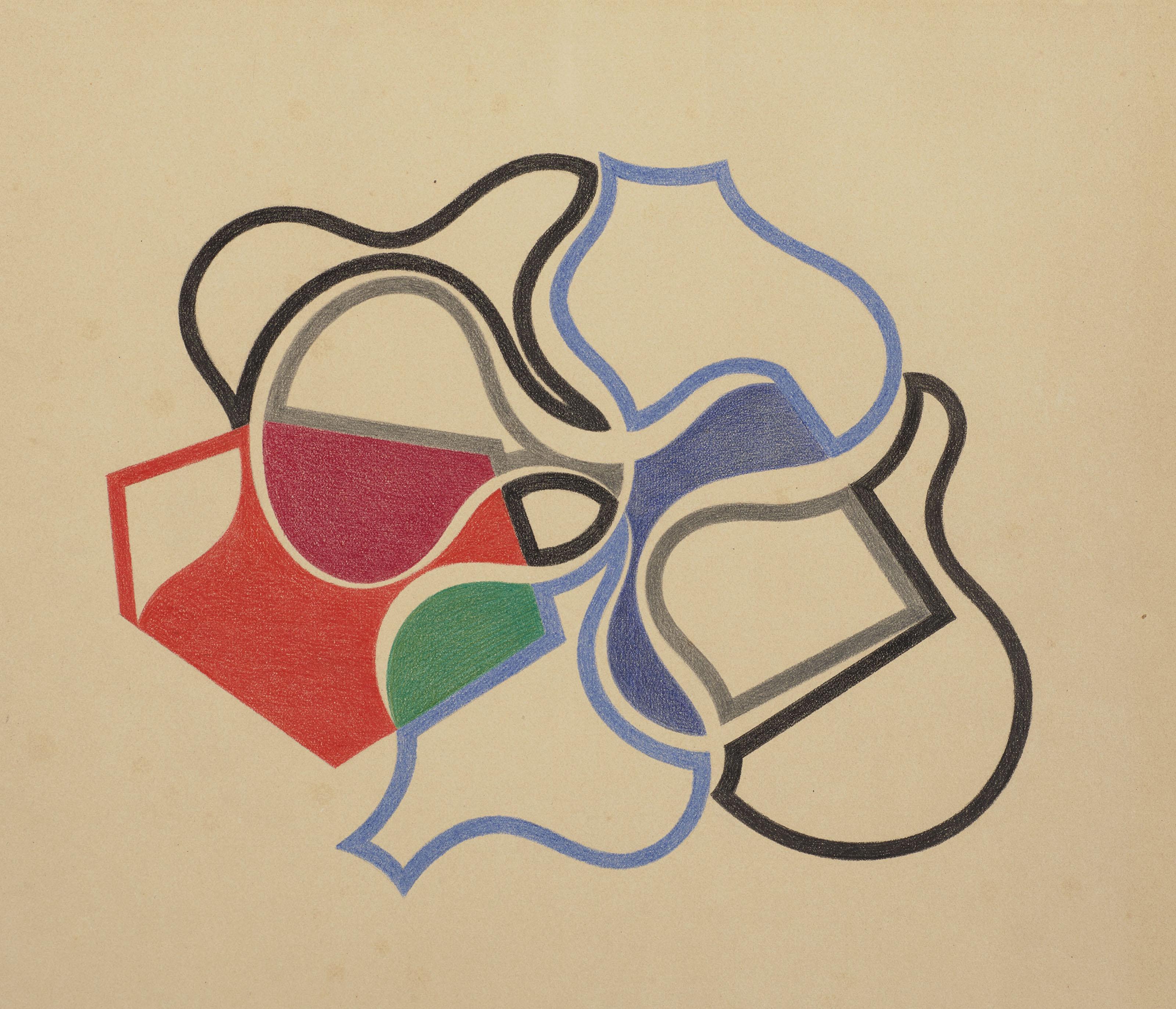 Sophie Taeuber-Arp - Formes coïncidentes, lignes et plans