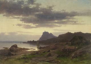 Sophus Jacobsen - A Lighthouse on the Coast, Norway