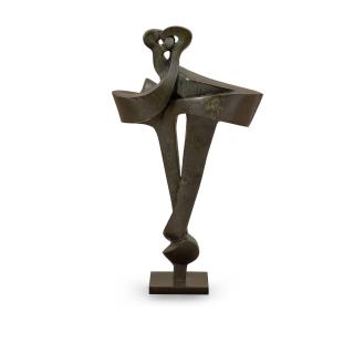 Sorel Etrog - Two Dancers, 1964 height 40 in. (101.6 cm), mounted to a painted wood plinth