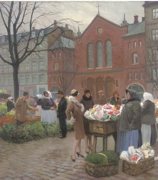 Søren Christian Bjulf - A Copenhagen Flower Market