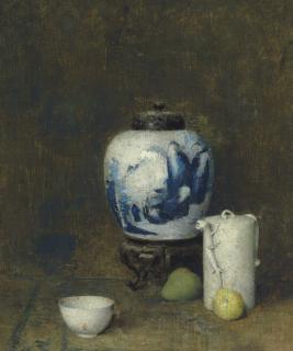 Soren Emil Carlsen - Still Life with Blue Vase