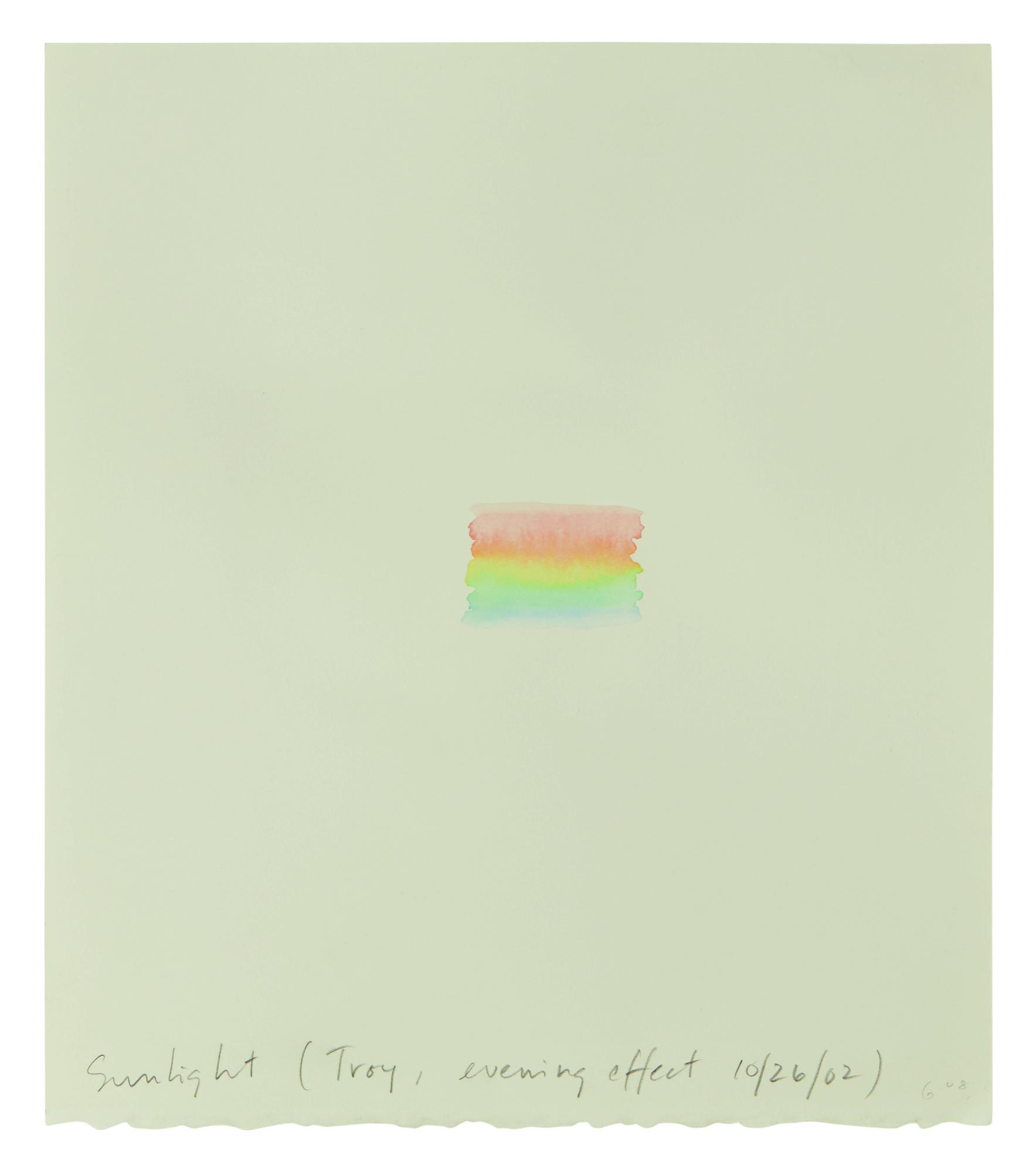 Spencer Finch - Sunlight (Troy Evening Effect 10/26/02)