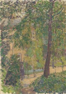 Spencer Frederick Gore - House behind Trees
