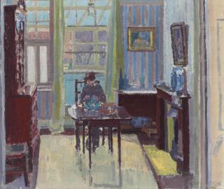 Spencer Frederick Gore - Interior of room at 6 Cambrian Road, Richmond