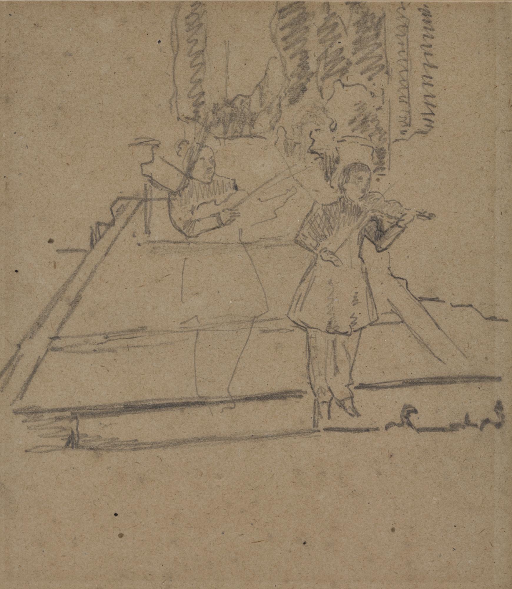 Spencer Frederick Gore - Musicians At The Footlights, Alhambra Music Hall 