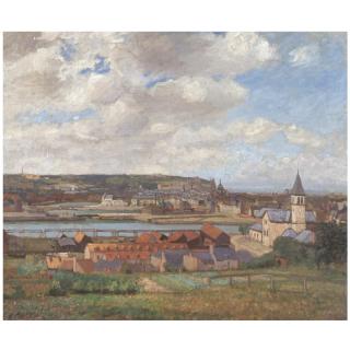 Spencer Frederick Gore - Overlooking The Town Of Dieppe