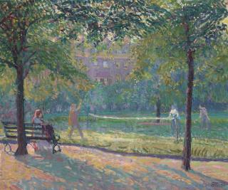 Spencer Frederick Gore - Tennis In Mornington Crescent Gardens