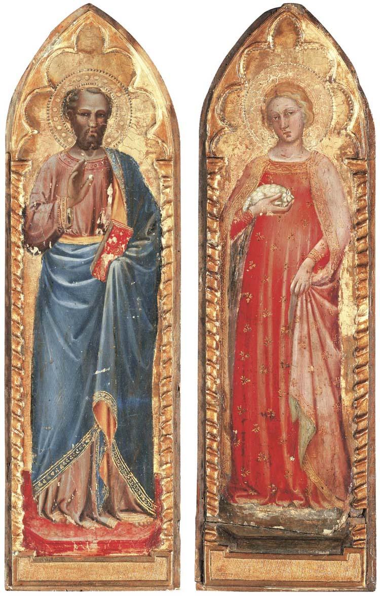 Spinello Aretino - Saint Peter(?); and Saint Agnes