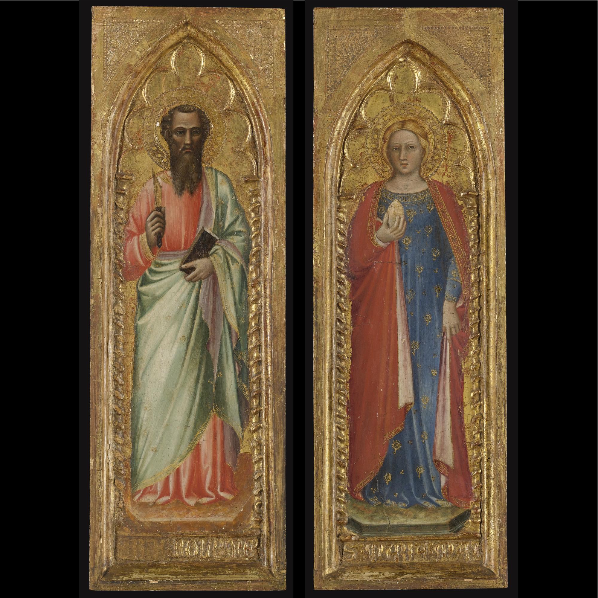 Spinello Di Luca Spinelli - Saint Bartholomew; Saint Mary Magdalene