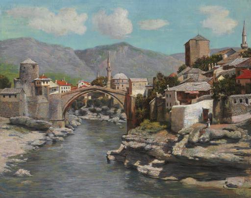 Spiro Bocaric - The Old Bridge In Mostar, Bosnia